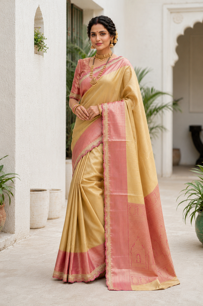 lotus colored saree